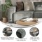 Flash Furniture Bridgetown Luxury Modular Sectional Sofa, Left Side w/Arm Rest, Dark Gray IS-IT2231-LC-DKGRY-GG - alternate 3